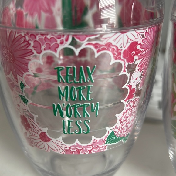 Simply Southern hello sunshine and relax more worry less stemless wine glass - Picture 2 of 7